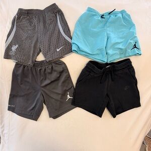 Nike and Jordan Kids Shorts Set - Black, Gray, Blue